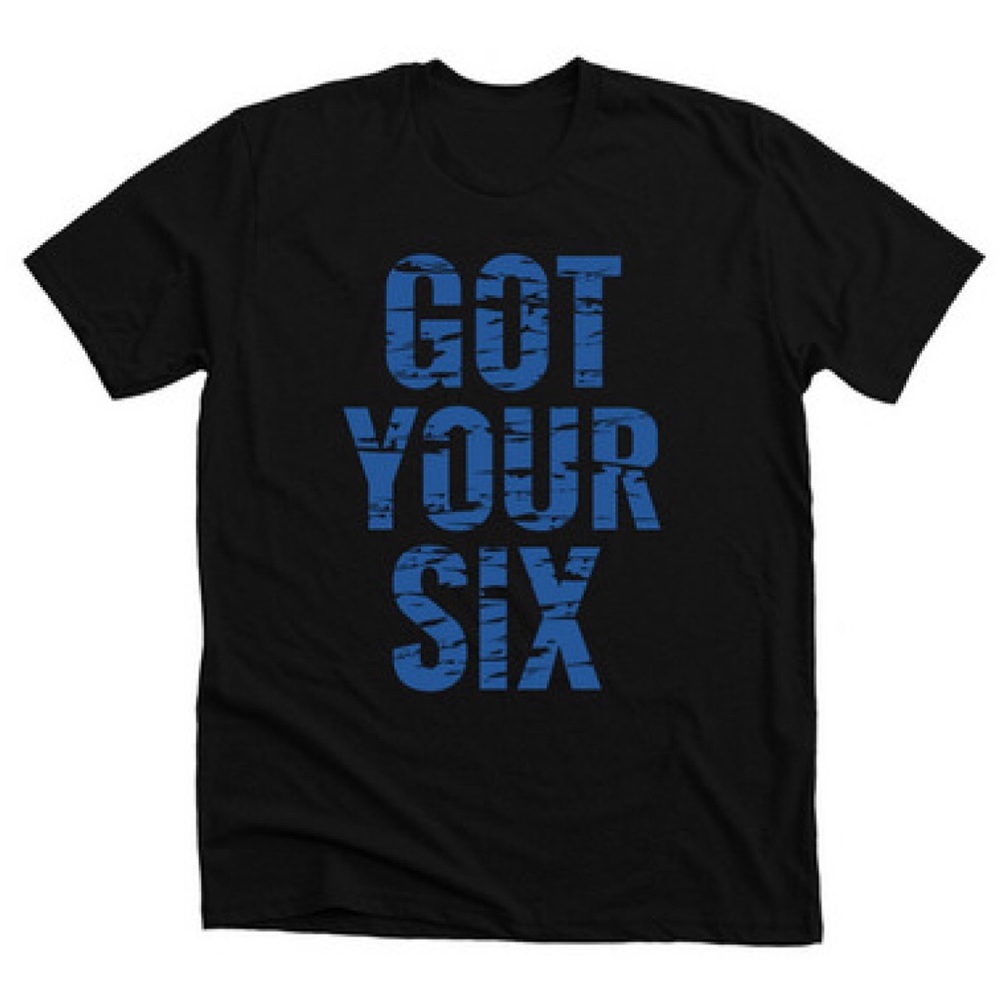 Got Your Six Unisex Black Poly/Cotton T-Shirt